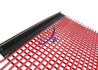 Polyurethane Coated Steel Wire Screen Mesh Untuk Ukuran Lubang Pengayakan 25mm