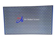 Hook Strip Flat Type DFE Shale Shaker Screen untuk Layanan Cairan Pengeboran Minyak